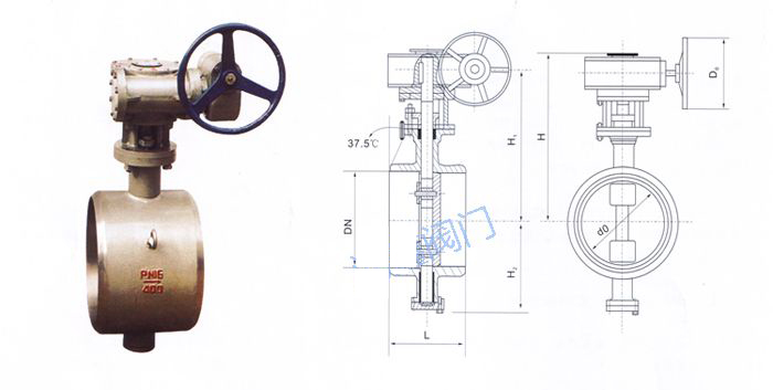 D363H對(duì)焊式硬密封蝶閥 D363H對(duì)焊式硬密封蝶閥